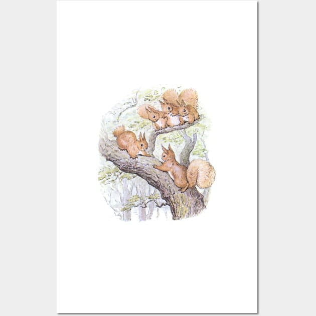 Beatrix Potter - Squirrel Nutkin Wall Art by QualitySolution